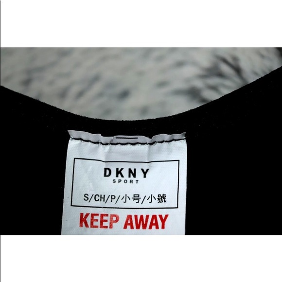 DKNY SPORT S WOMEN’S BRA IN BLACK EXCELLENT CONDITION REMOVABLE PADS, S - Picture 3 of 6